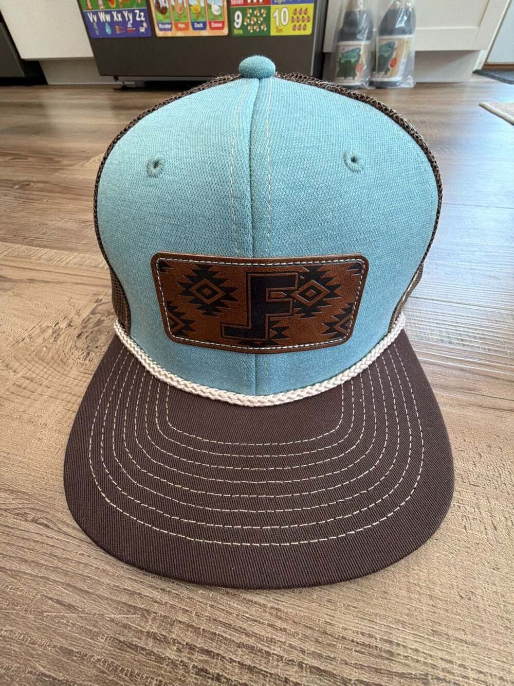 Lane Frost Brand Adult Unisex Aztec Patch Trucker Cap hat